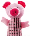 Pluszowy piszczący PROSIAK Long, 28 cm, różowy