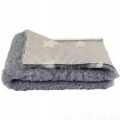 DRY BED VET suche legowisko 75x50cm szare w białe gwiazdki