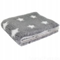DRY BED VET suche legowisko 100x75cm szare w białe gwiazdki