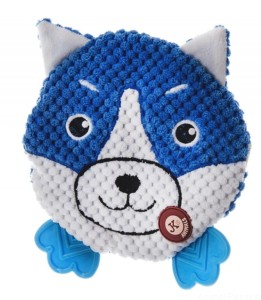 HUSKY, szeleszcząca i piszcząca zabawka, 22 cm