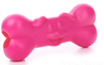 Kość  pies TPR ,  różowa,  zabawka dla psa, 8cm