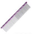 Chadog grzebień metalowy 16cm mieszany 50/50  FIOLETOWY