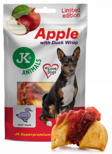 WRAP Z MIĘSEM KACZKI I JABŁKIEM, suszony przysmak, 80 g