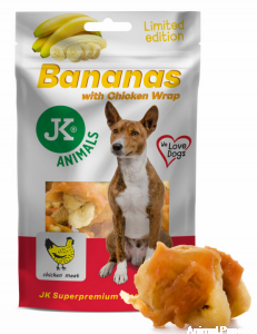 WRAP Z MIĘSEM KURCZAKA I BANANEM, suszony przysmak, 80 g