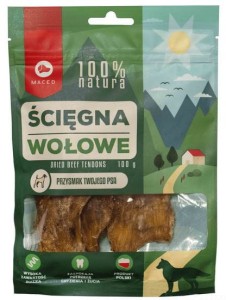 MACED 100 % NATURA, ścięgna wołowe, 100g 