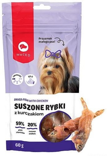 MACED Suszone rybki z kurczakiem, 60g