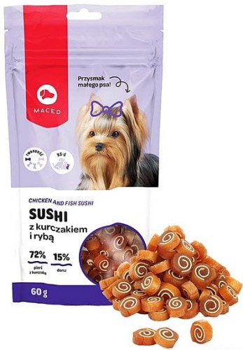 MACED Sushi z kurczakiem i rybą, 60g
