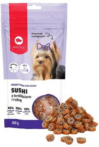 MACED Sushi z królikiem i rybą, 60g