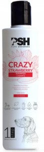 PSH Crazy Strawberry wegański szampon do wrażliwej skóry psa, z biotyną 300 ml