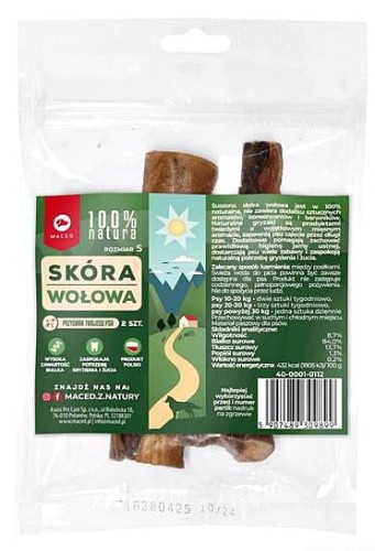 Maced 100% NATURA, Skóra wołowa S, 2szt 