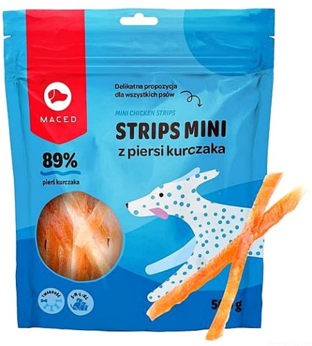 MACED Strips mini z piersi kurczaka, 500g
