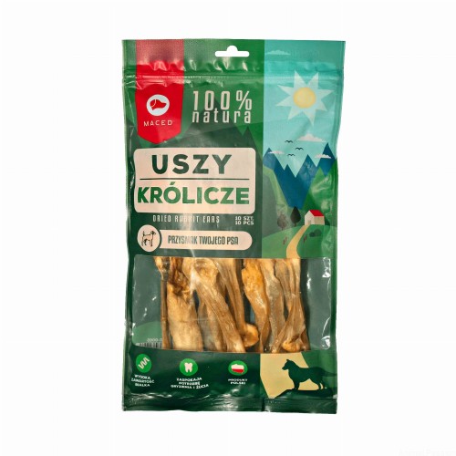 Maced 100% NATURA, Ucho królicze 10szt 