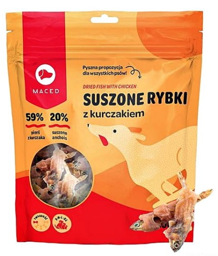 MACED Suszone rybki z kurczakiem, 500g