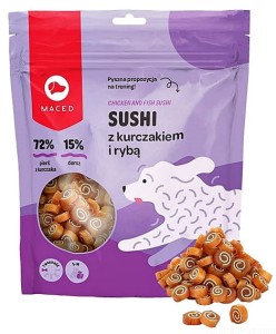 MACED Sushi z kurczakiem i rybą, 500g