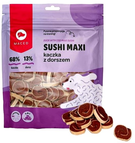MACED Sushi MAXI kaczka z dorszem, 500g 