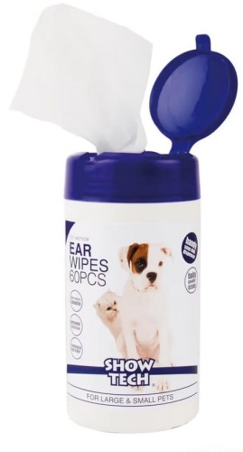 Show Tech Ear Wipes chusteczki do higieny uszu psa, kota, z gliceryną 60szt