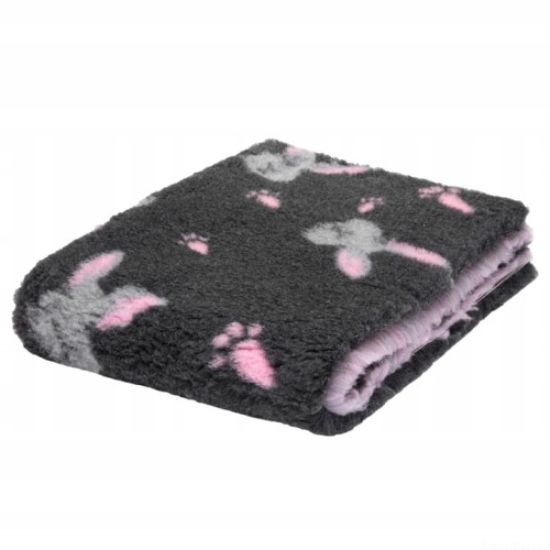DRY BED VET Blovi A+ suche legowisko 75x50cm GRAFIT w króliczki