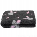 DRY BED VET Blovi A+ suche legowisko 75x50cm GRAFIT w króliczki