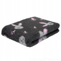 DRY BED VET Blovi A+ suche legowisko 75x50cm GRAFIT w króliczki