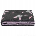DRY BED VET Blovi A+ suche legowisko 75x50cm GRAFIT w króliczki