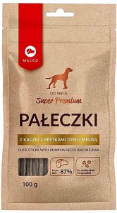 MACED Pałeczki z kaczki z pestkami dyni i melisą, 100g