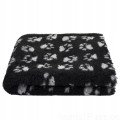 DRY BED VET Blovi A+ suche legowisko 75x50cm CZARNE w szare łapki