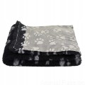 DRY BED VET Blovi A+ suche legowisko 75x50cm CZARNE w szare łapki