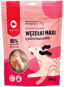 MACED Węzełki maxi z piersi kurczaka, 12,5cm  500g