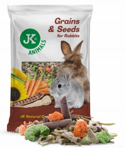 JK ANIMALS / Kompletna KARMA dla królików i gryzoni / 1kg