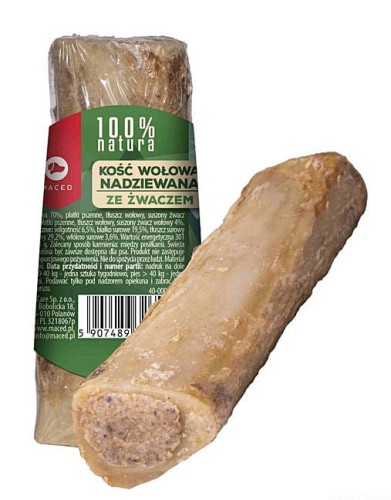 Maced 100% NATURA, Kość nadziewana ze żwaczem, 150g