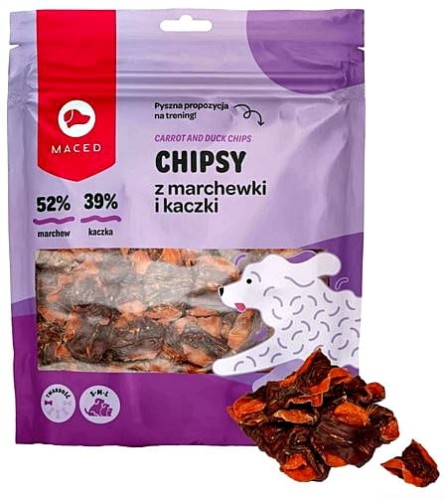 MACED Chipsy z marchewki i kaczki, 500g 