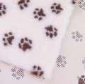 DRY BED VET Blovi B suche legowisko 75x50cm WANILIOWE w brązowe łapki