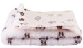 DRY BED VET Blovi B suche legowisko 75x50cm WANILIOWE w brązowe łapki
