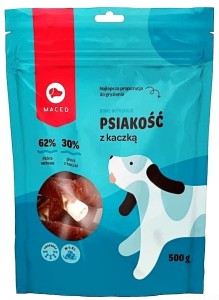 MACED Biała psiakość z kaczką, 20cm, 500g