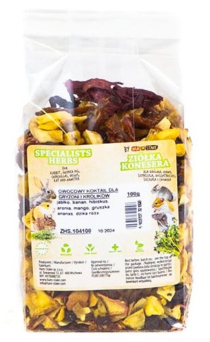 HAM STAKE Owocowy koktajl dla gryzonii i królików  100g 